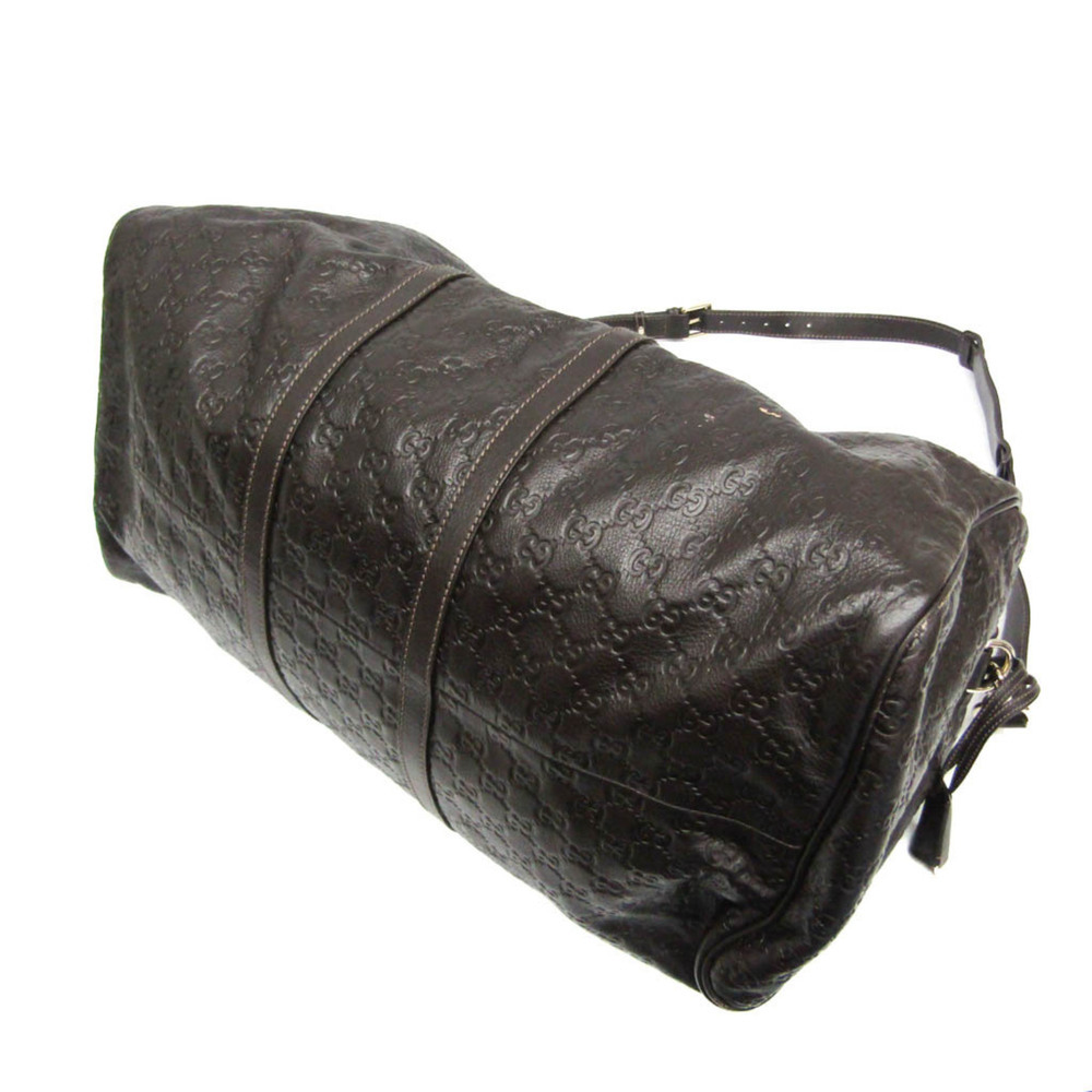 GUCCI Brown Leather Boston Bag - Picture 2 of 15